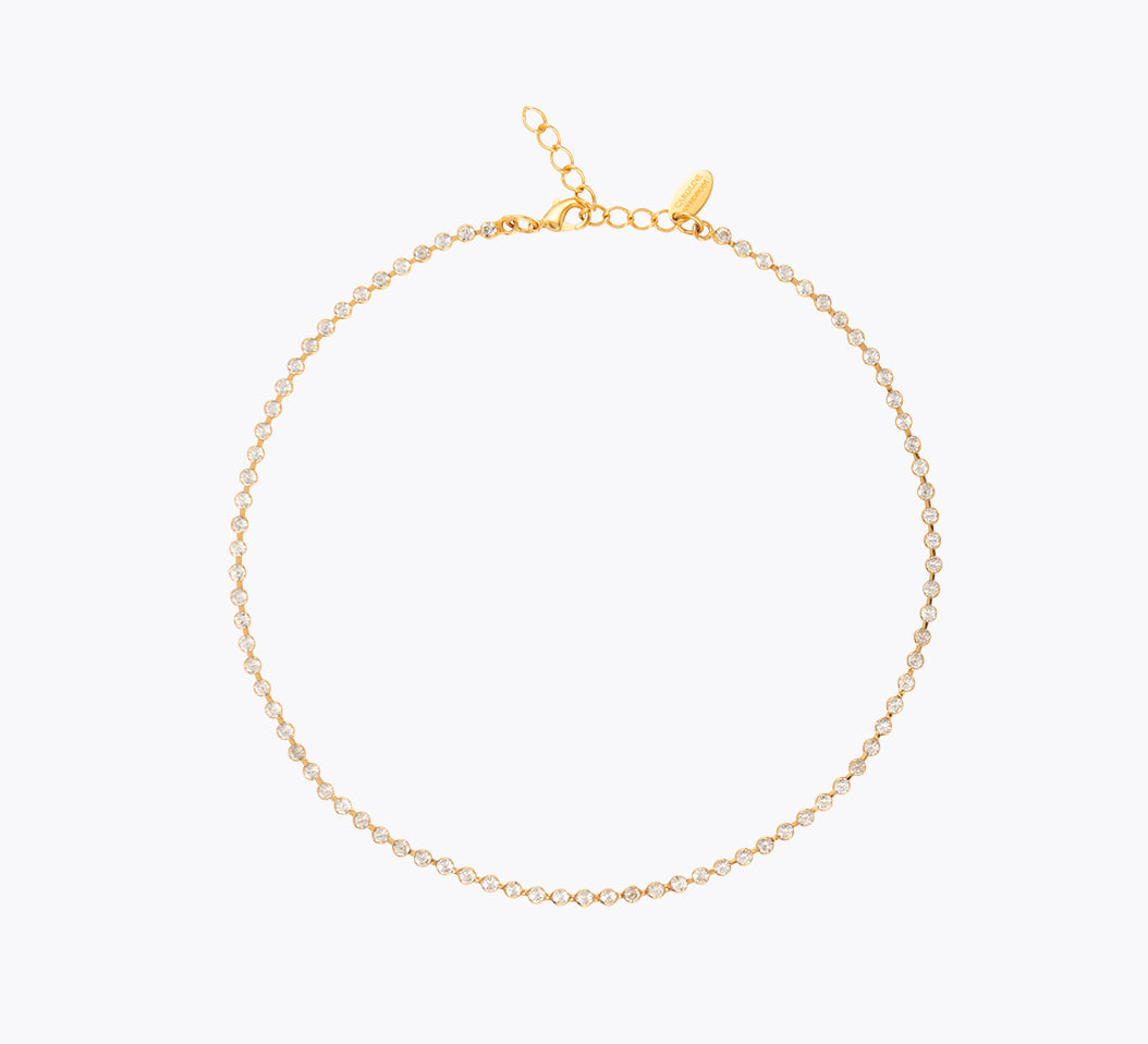 Caroline Svedbom - Siri Necklace Crystal Gold