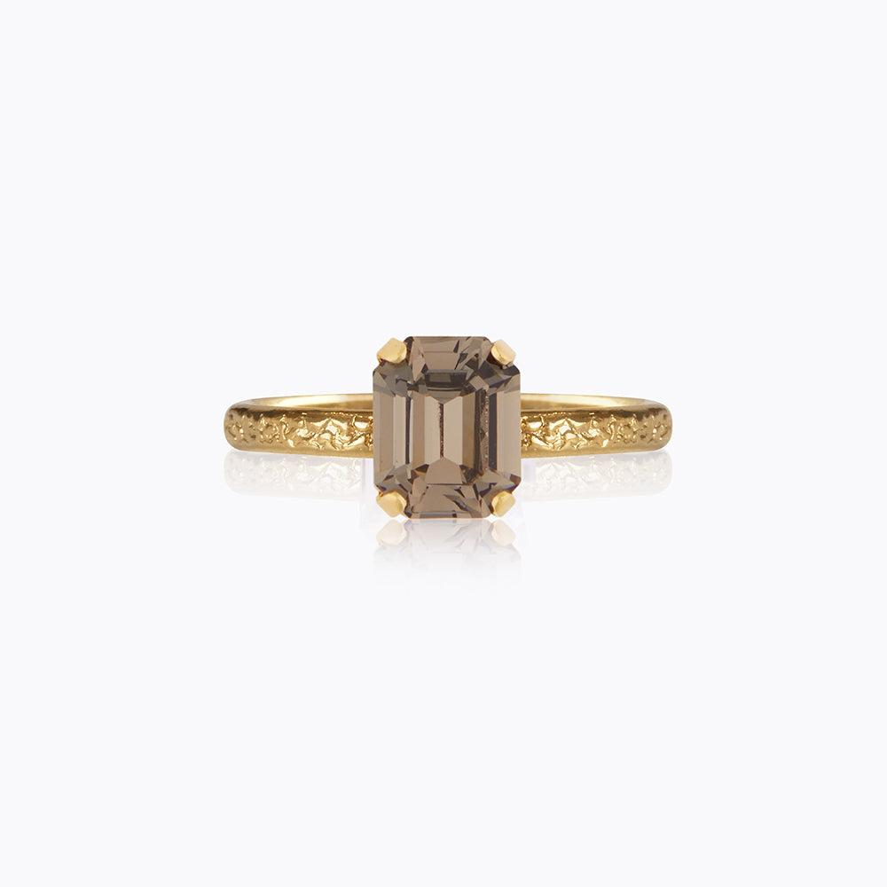 Caroline Svedbom - Mini Lydia Ring Black Diamond Gold