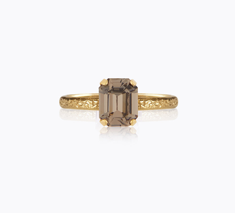 Caroline Svedbom - Mini Lydia Ring Black Diamond Gold