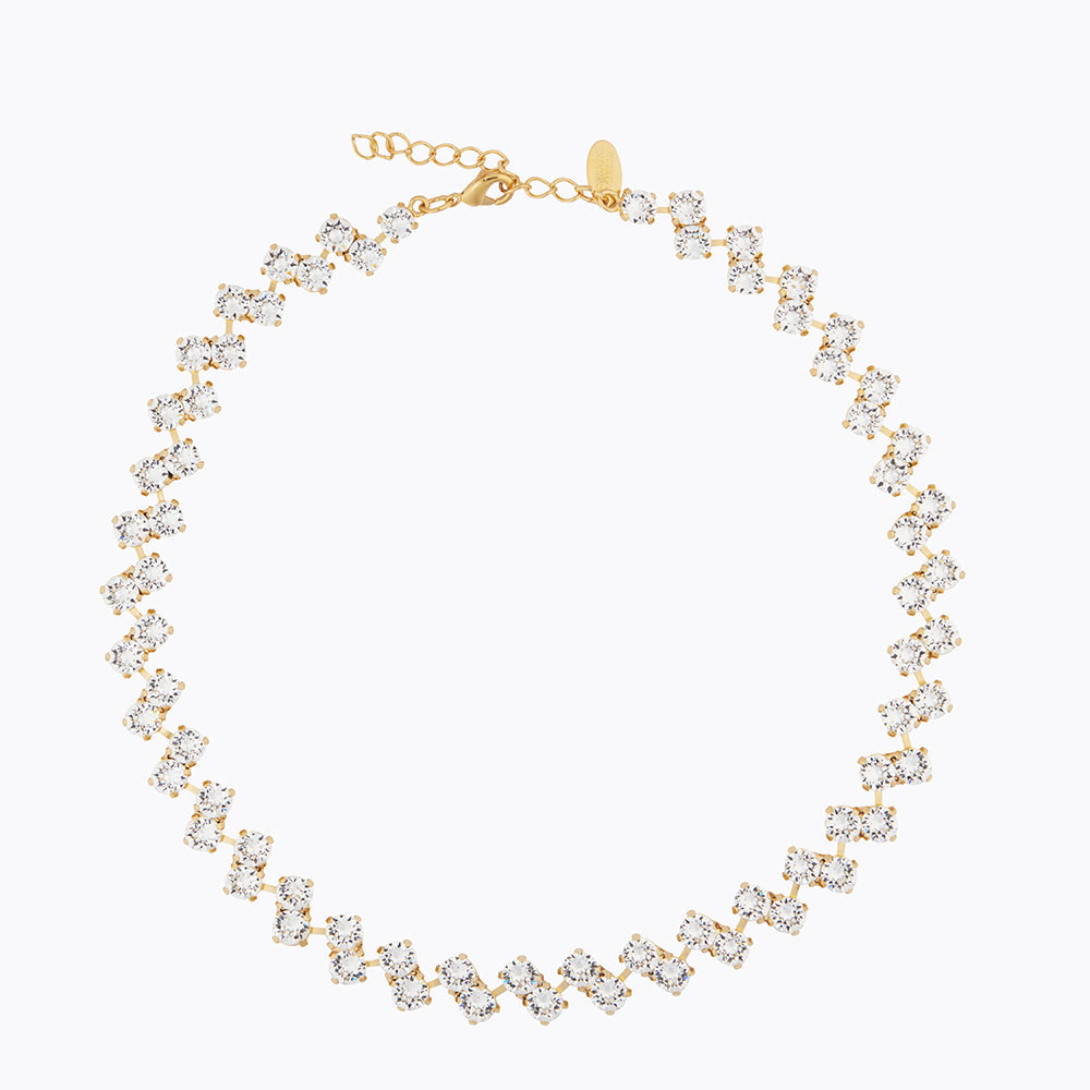 Caroline Svedbom - Fiona Necklace Crystal Gold