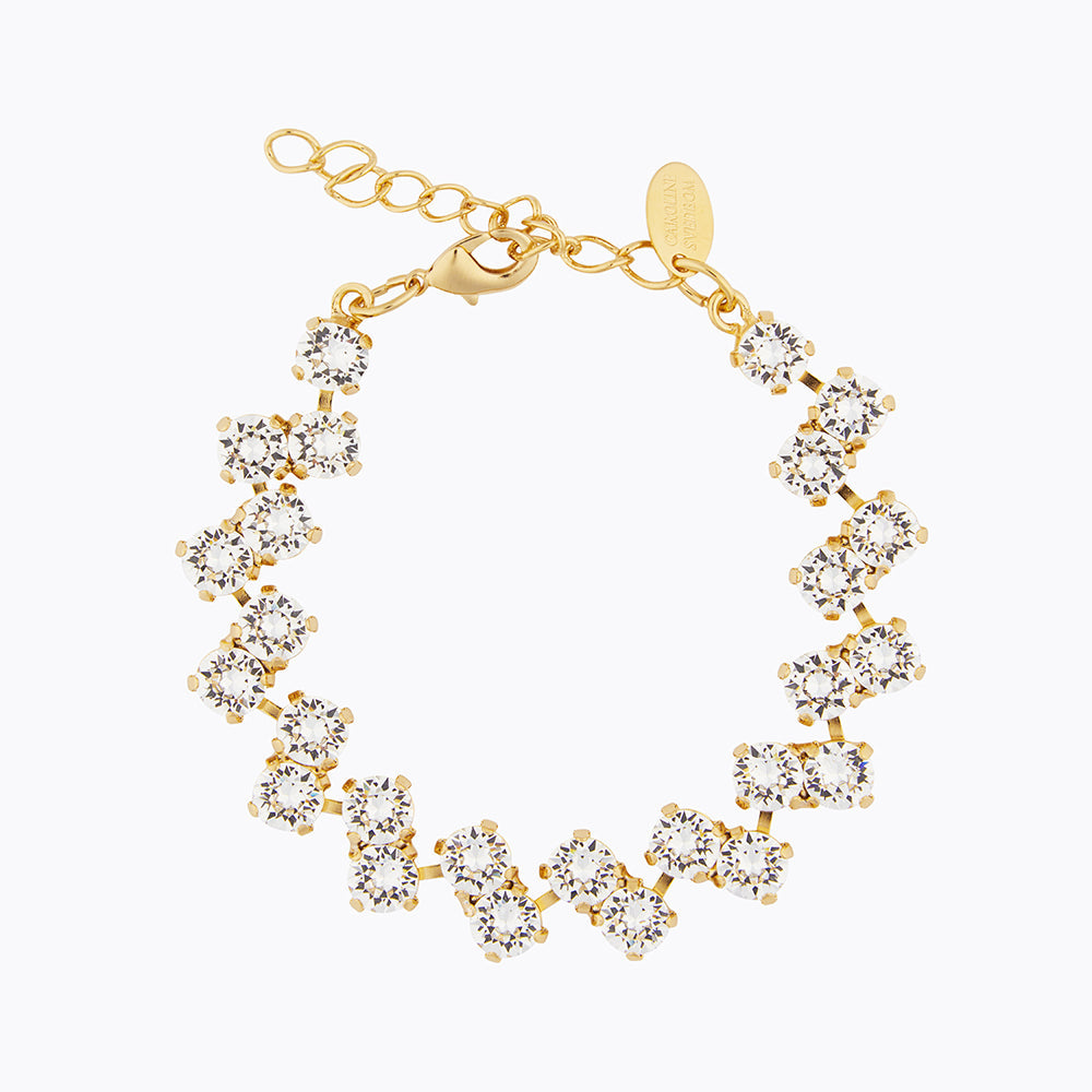 Caroline Svedbom - Fiona Bracelet Crystal Gold