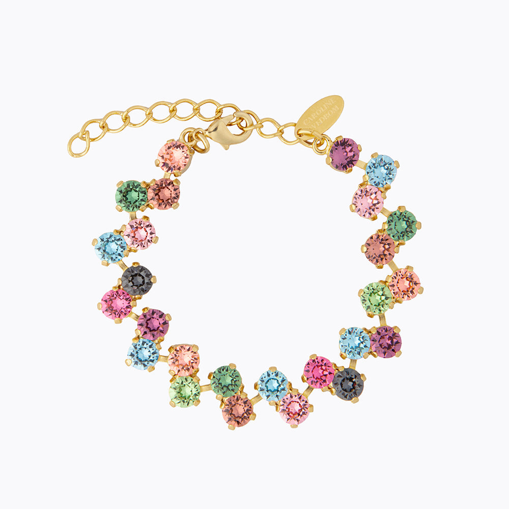 Caroline Svedbom - Fiona Bracelet Rainforest Combo Gold