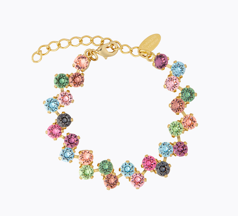 Caroline Svedbom - Fiona Bracelet Rainforest Combo Gold
