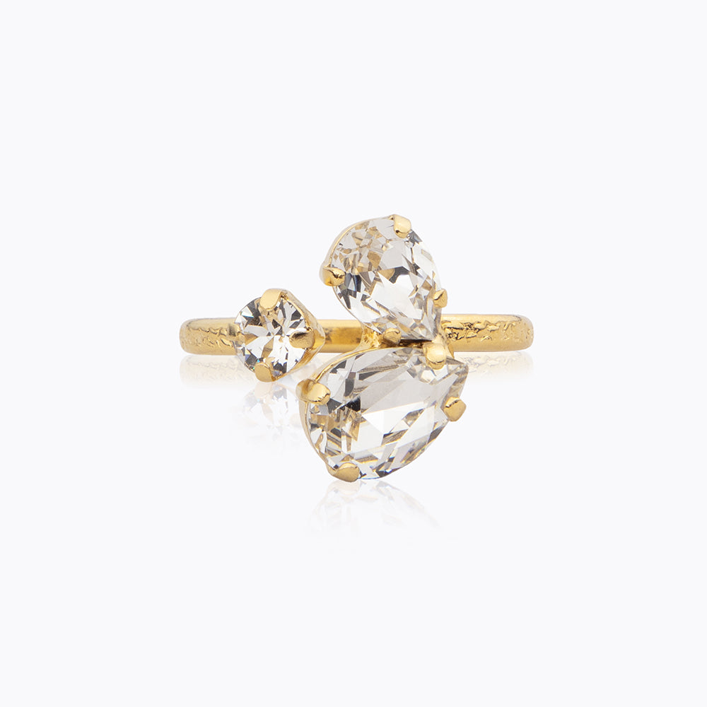 Caroline Svedbom - Alisia Ring Crystal Gold