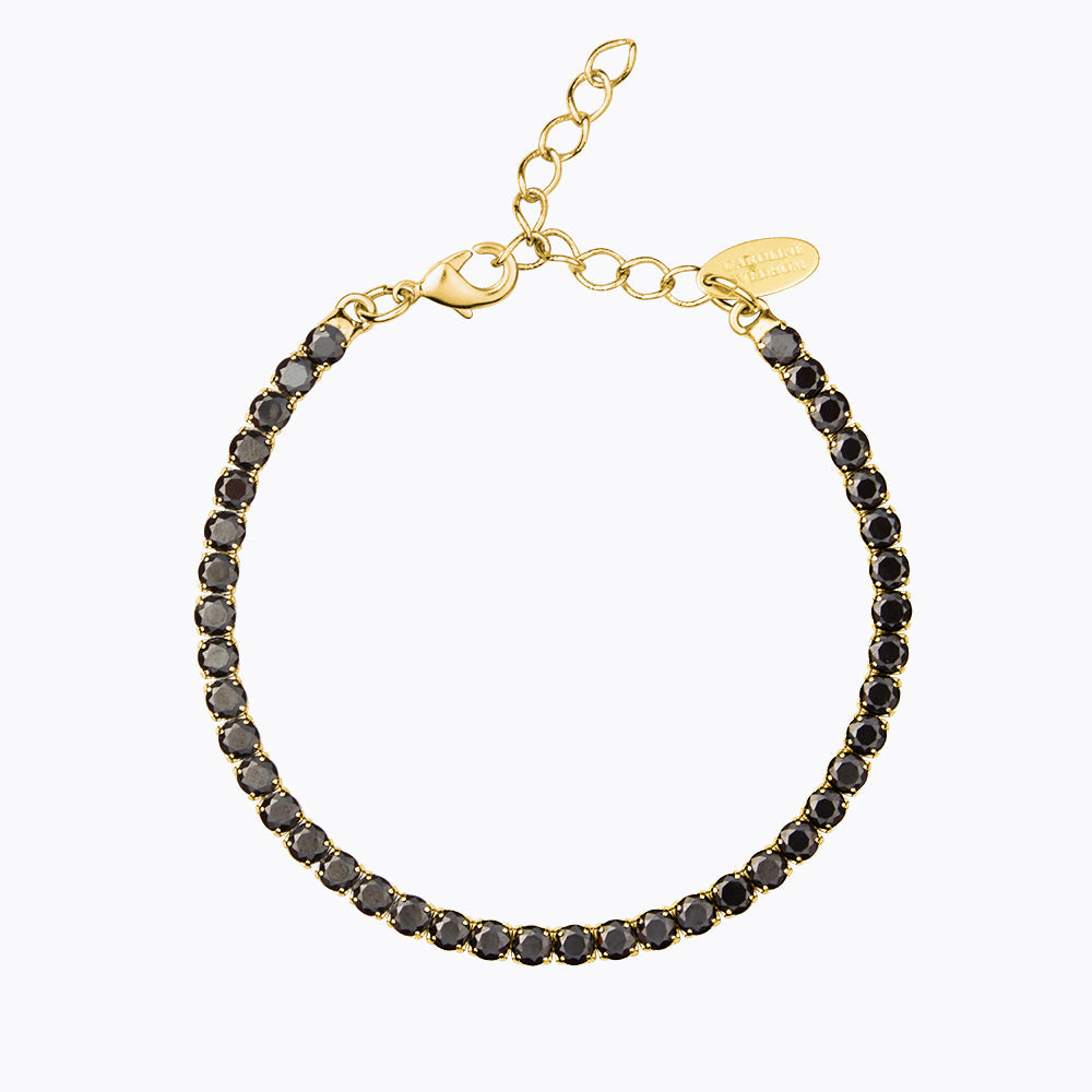 Caroline Svedbom - Jet Hematite Bracelet Jet Hematite Gold