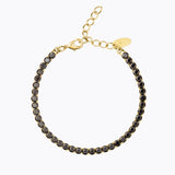 Caroline Svedbom - Jet Hematite Bracelet Jet Hematite Gold