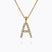 Caroline Svedbom - Mini Letter Necklace Letter A Gold