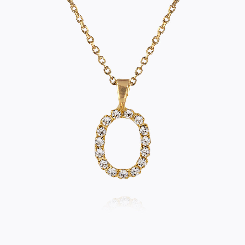Caroline Svedbom - Mini Letter Necklace Letter O Gold