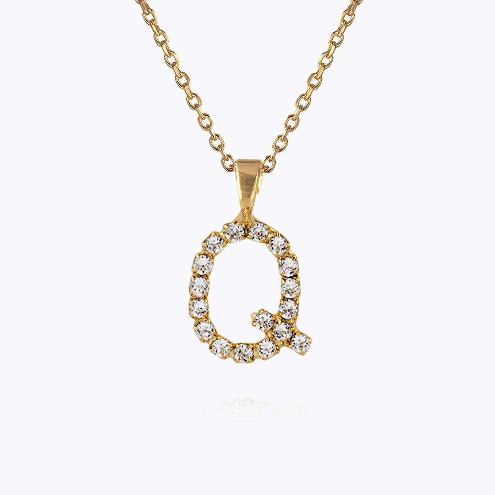 Caroline Svedbom - Mini Letter Necklace Letter Q Gold