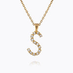 Caroline Svedbom - Mini Letter Necklace Letter S Gold