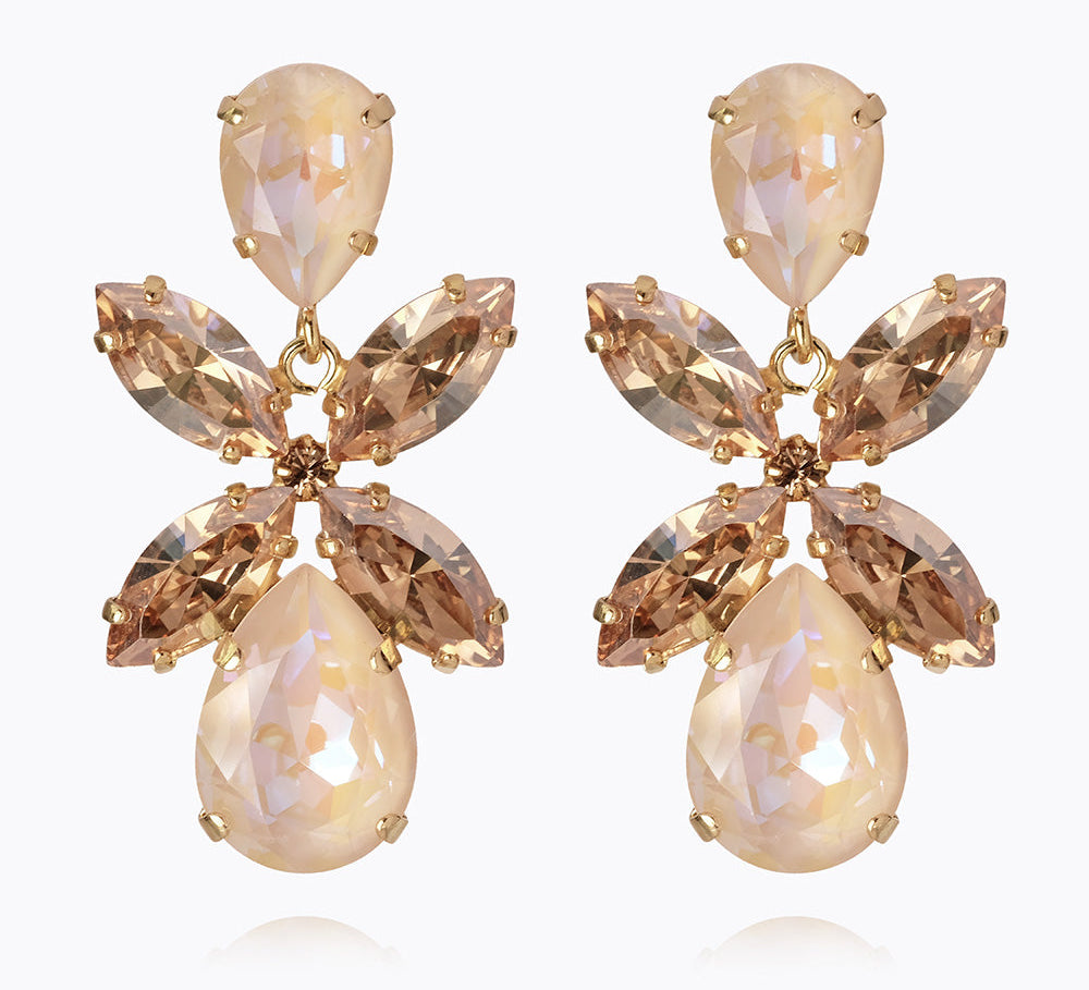 Caroline Svedbom - Dione Earrings Ivory Delite Combo Gold