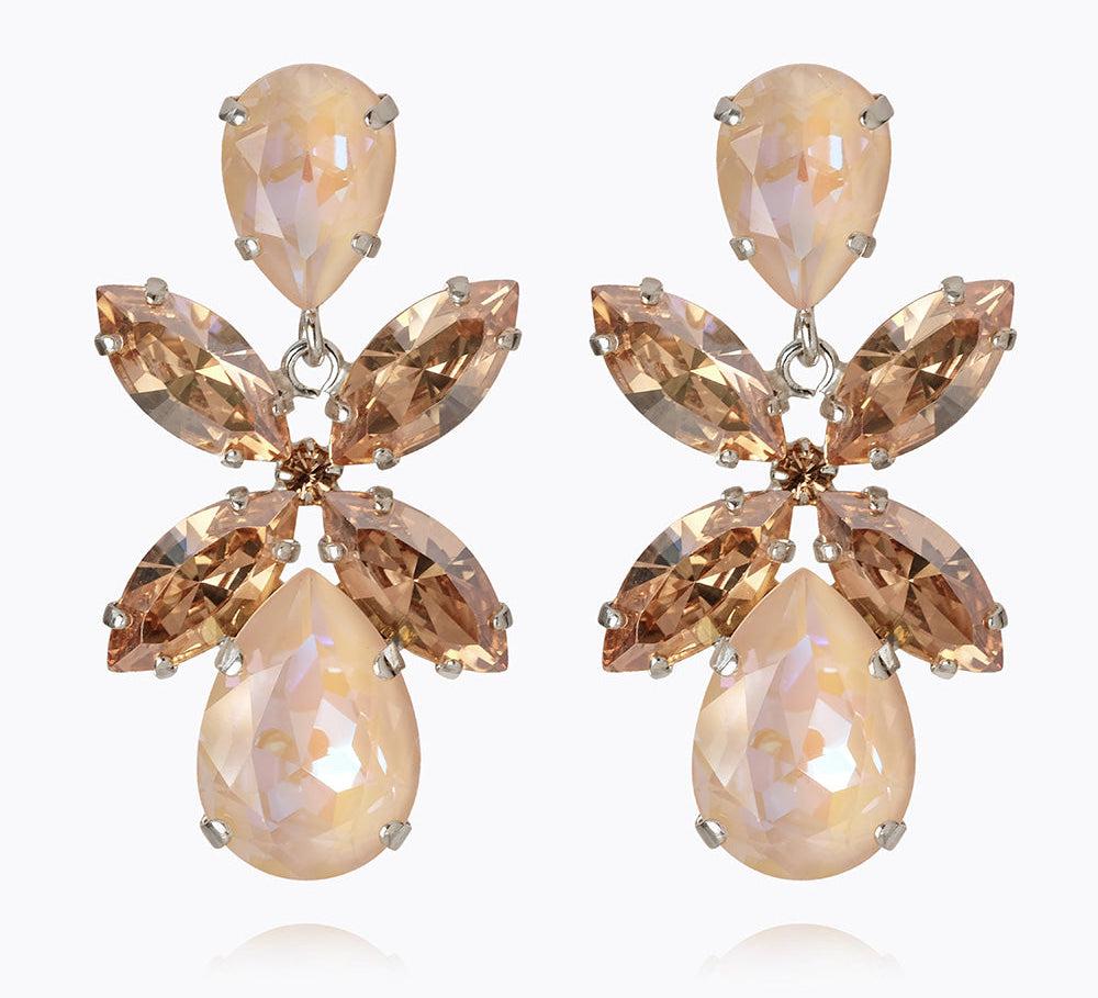 Caroline Svedbom - Dione Earrings Ivory Delite Combo Rhodium