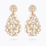Caroline Svedbom - All Of Me Earrings Pearl Crystal Gold