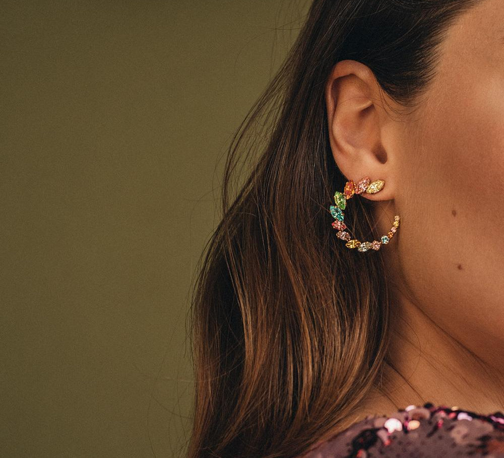 Caroline Svedbom - Angie Earrings Rainbow Combo