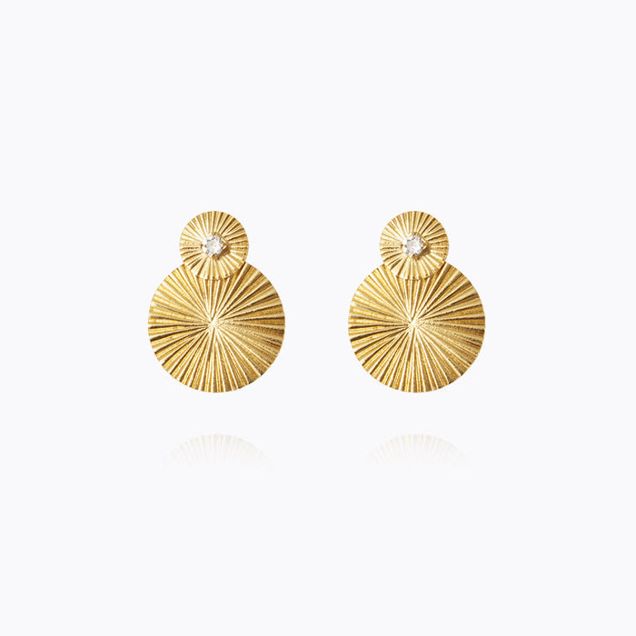 Caroline Svedbom - Mini Odessa Earrings Crystal Gold