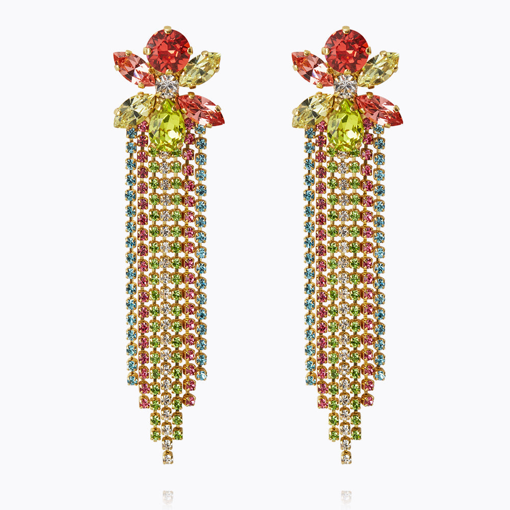 Caroline Svedbom - Ciara Earrings Tropicana Combo Gold
