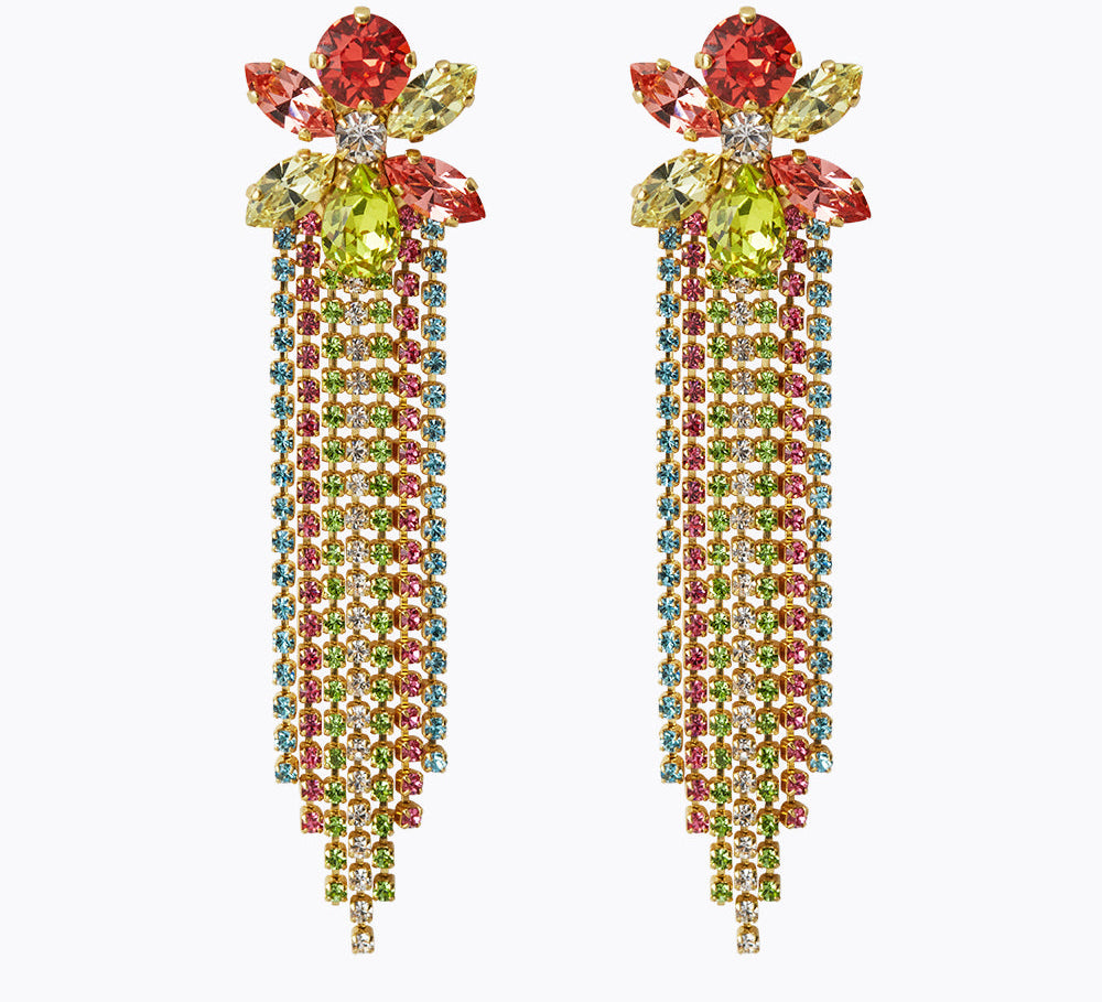 Caroline Svedbom - Ciara Earrings Tropicana Combo Gold
