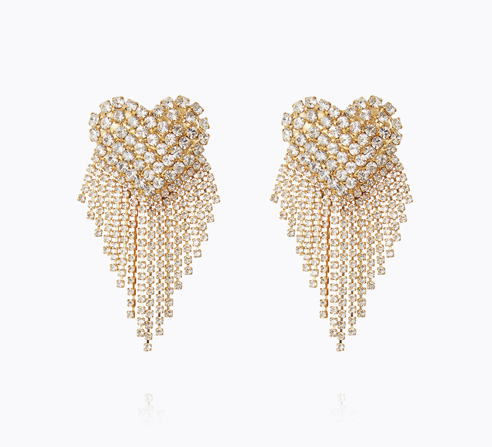 Caroline Svedbom - Cordelia Earrings Crystal Gold