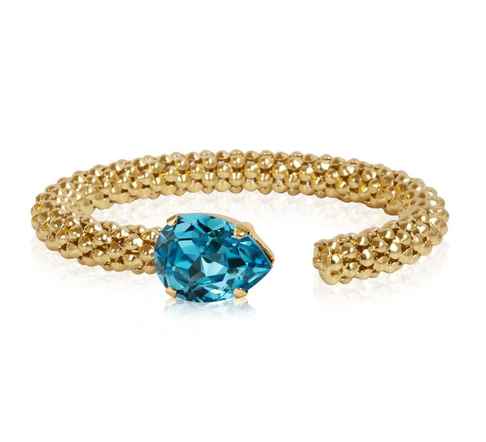 Caroline Svedbom - Classic Rope Bracelet Light Turqouise Gold