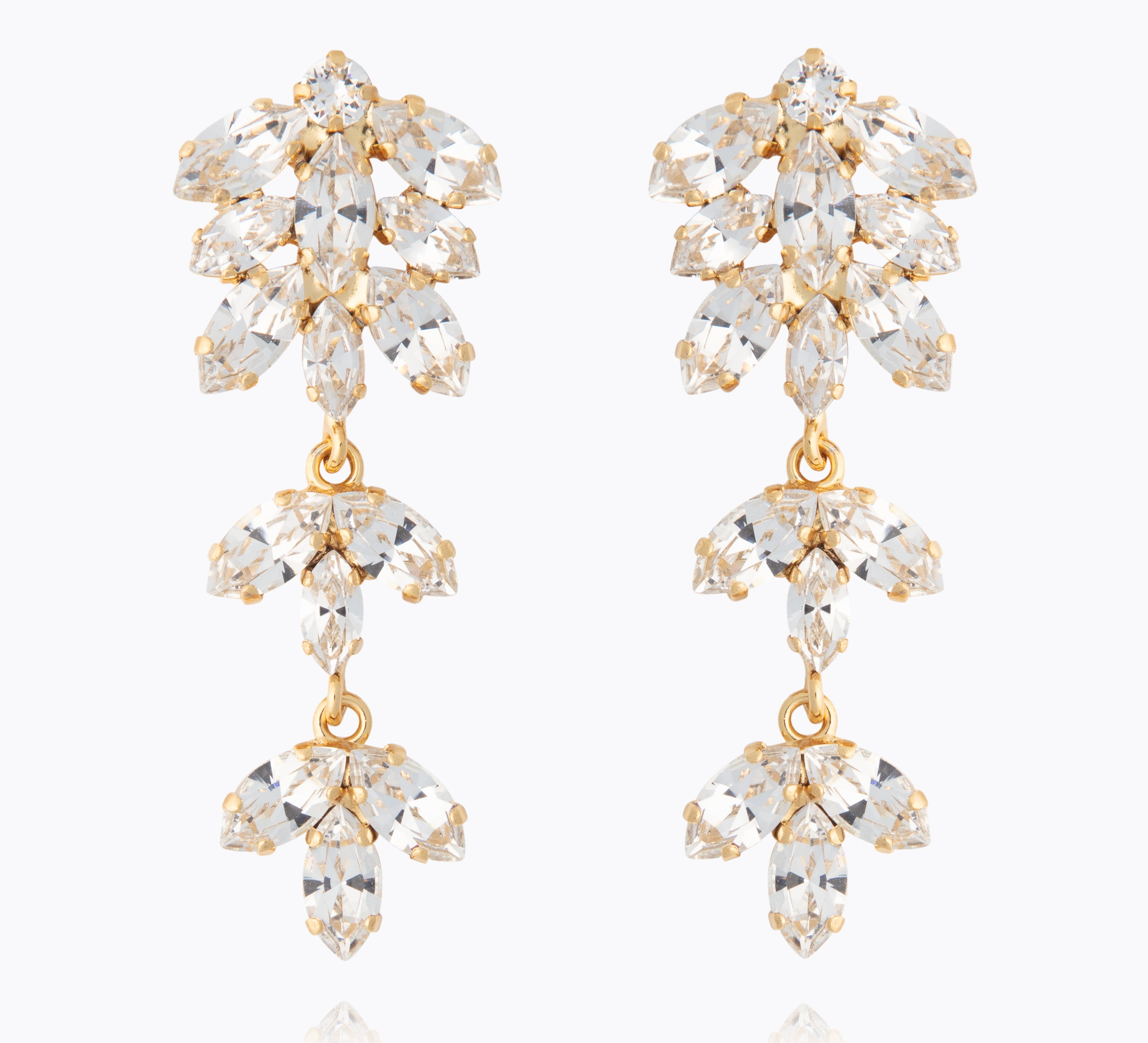 Caroline Svedbom - Falling In Love Earrings Crystal Gold