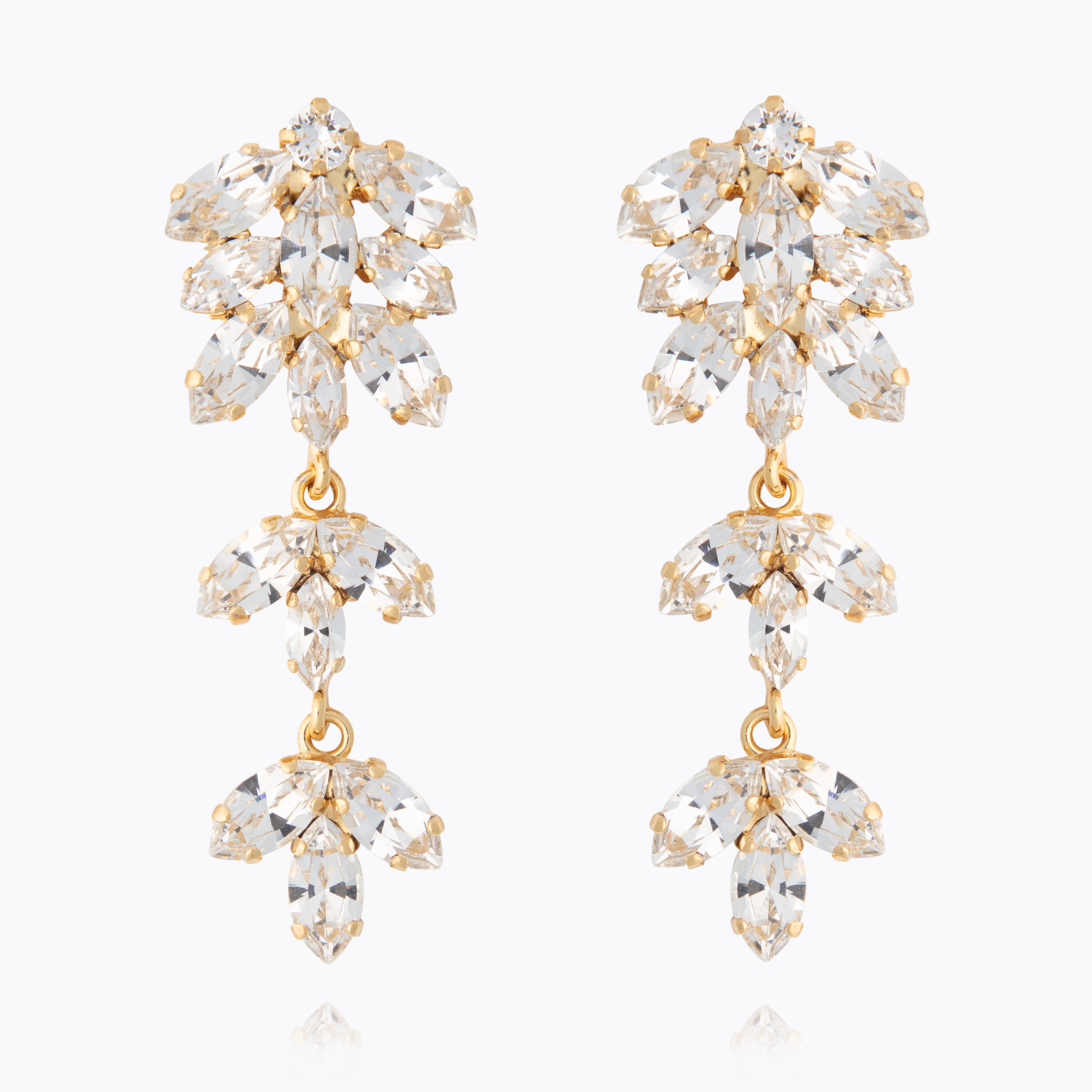 Caroline Svedbom - Falling In Love Earrings Crystal Gold
