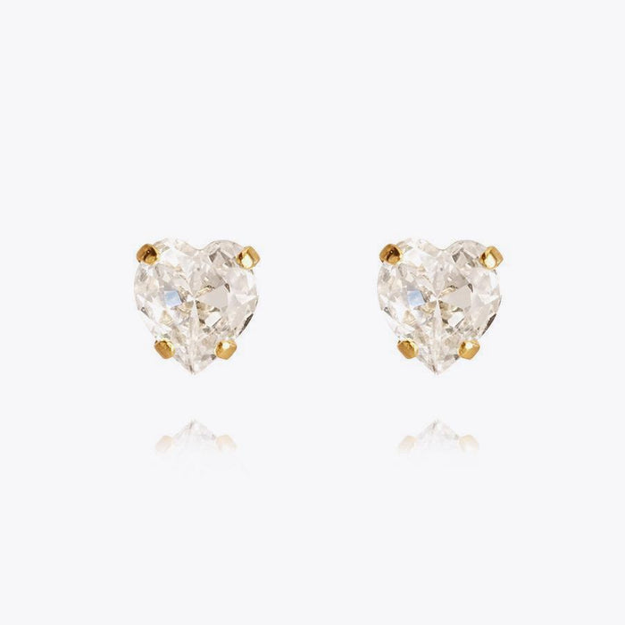 Heart Earrings / Crystal