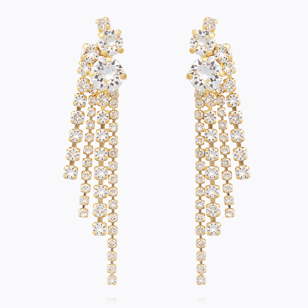 Caroline Svedbom - Amy Earrings Crystal Gold