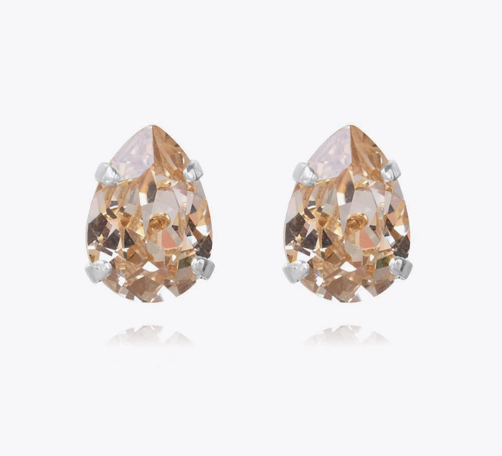 Mini Drop Stud Earrings / Silk