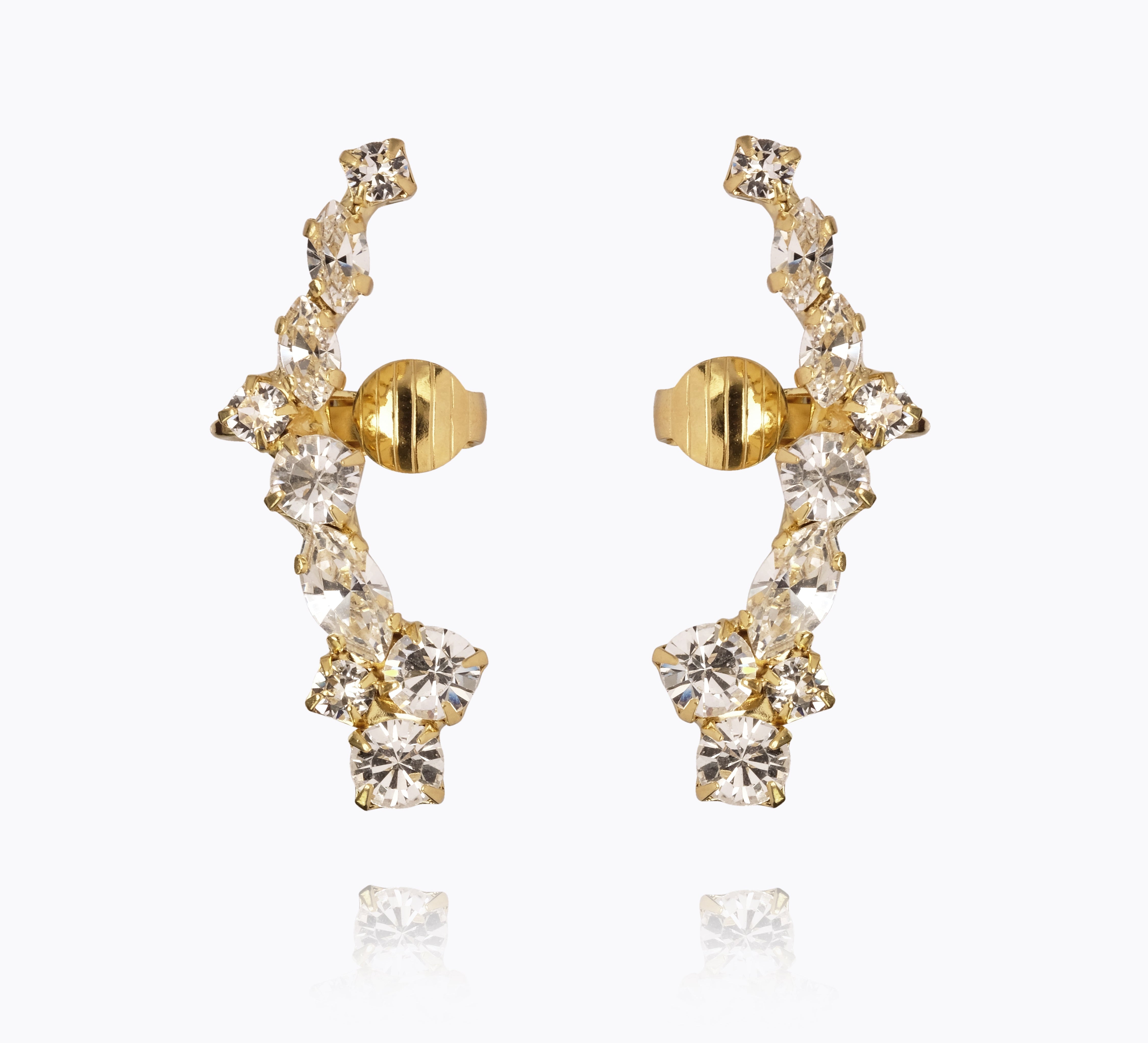 Caroline Svedbom - Mirabel Earrings Crystal Gold