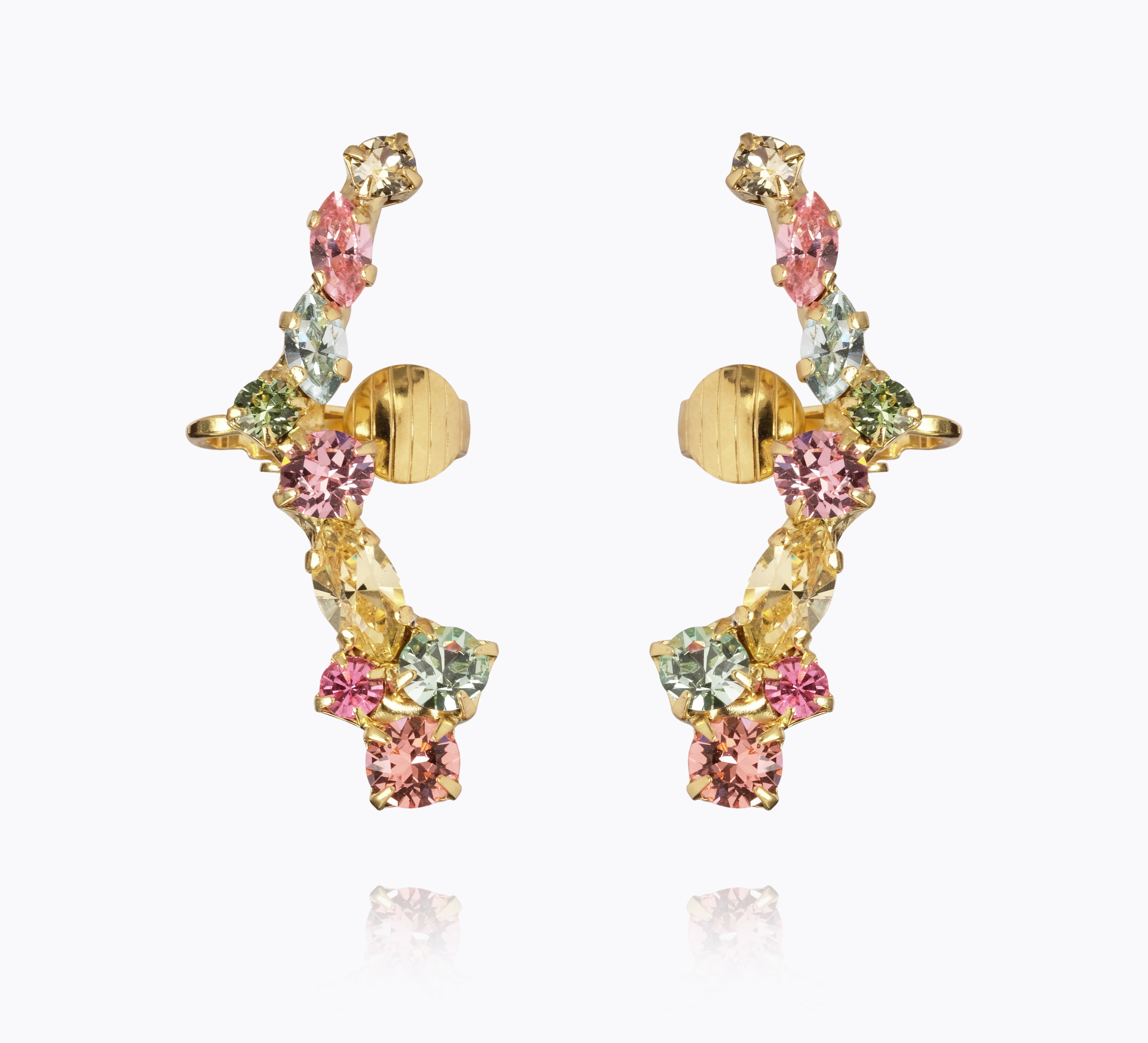 Caroline Svedbom - Mirabel Earrings Rainbow Combo Gold