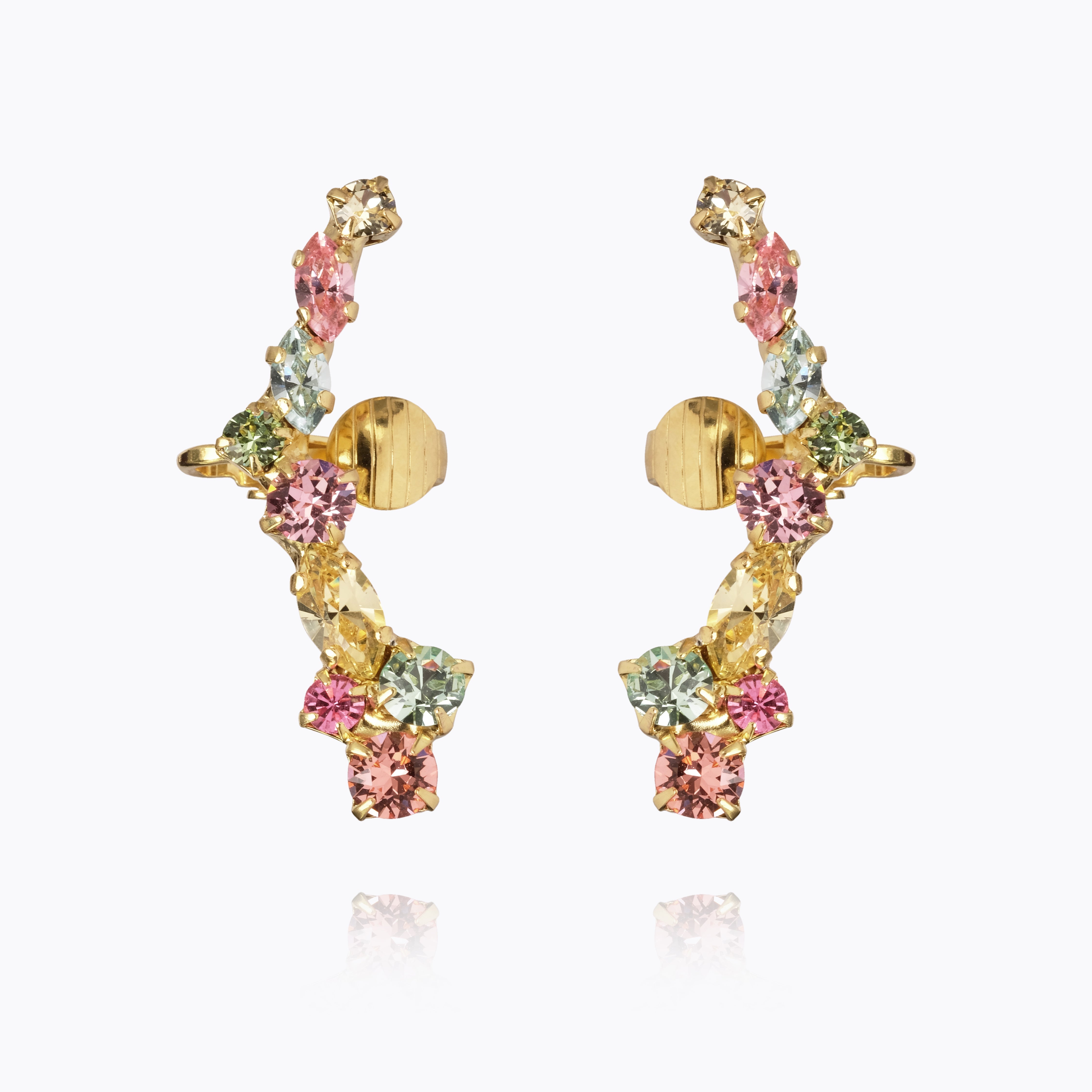 Caroline Svedbom - Mirabel Earrings Rainbow Combo Gold