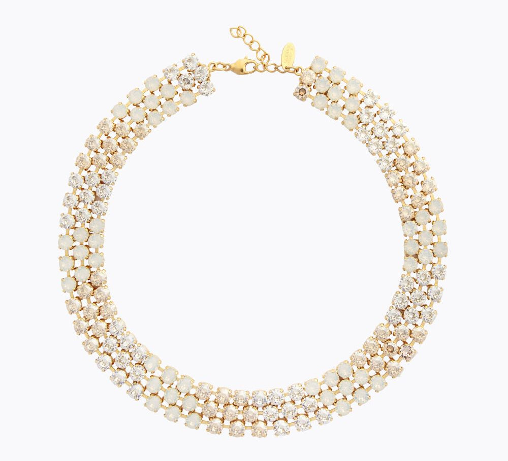 Caroline Svedbom - Rosanna Necklace White Combo Gold