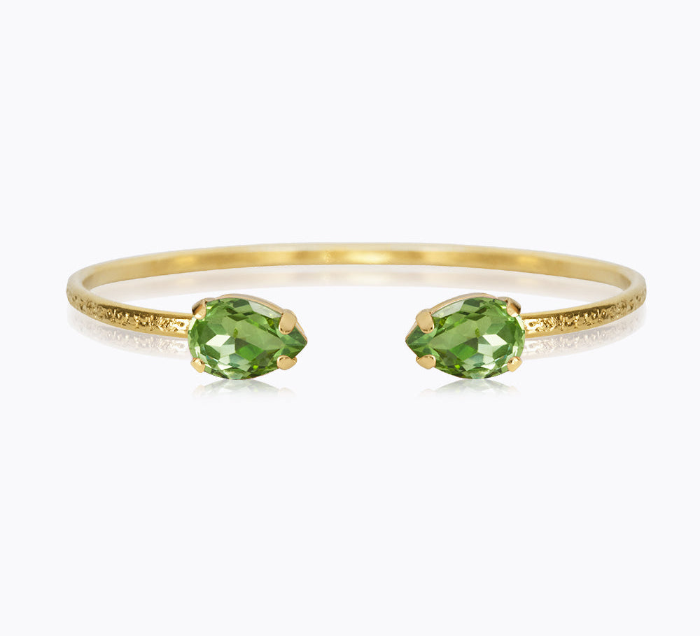 Caroline Svedbom - Petite Drop Bracelet Peridot Gold