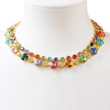 Caroline Svedbom - Pomona Necklace Rainbow Combo Gold