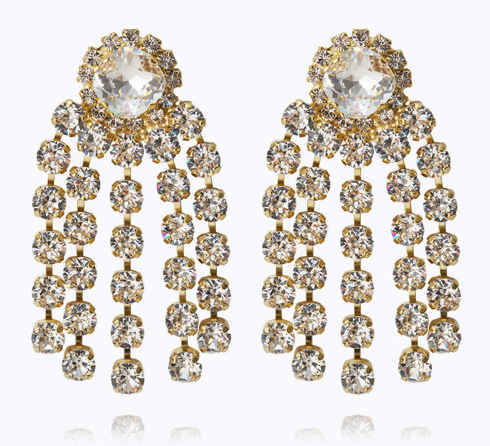 Caroline Svedbom - Rafaela Earrings Crystal Gold