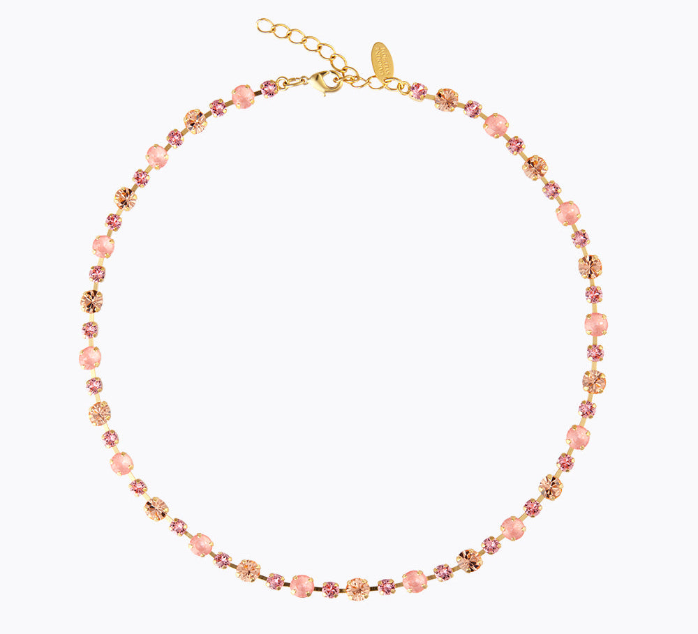 Caroline Svedbom - Calanthe Necklace Flamingo Combo Gold