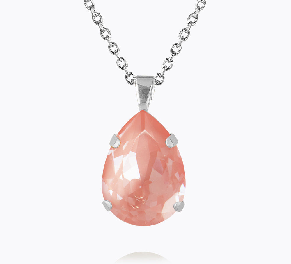 Caroline Svedbom - Classic Drop Necklace Flamingo Ignite Rhodium
