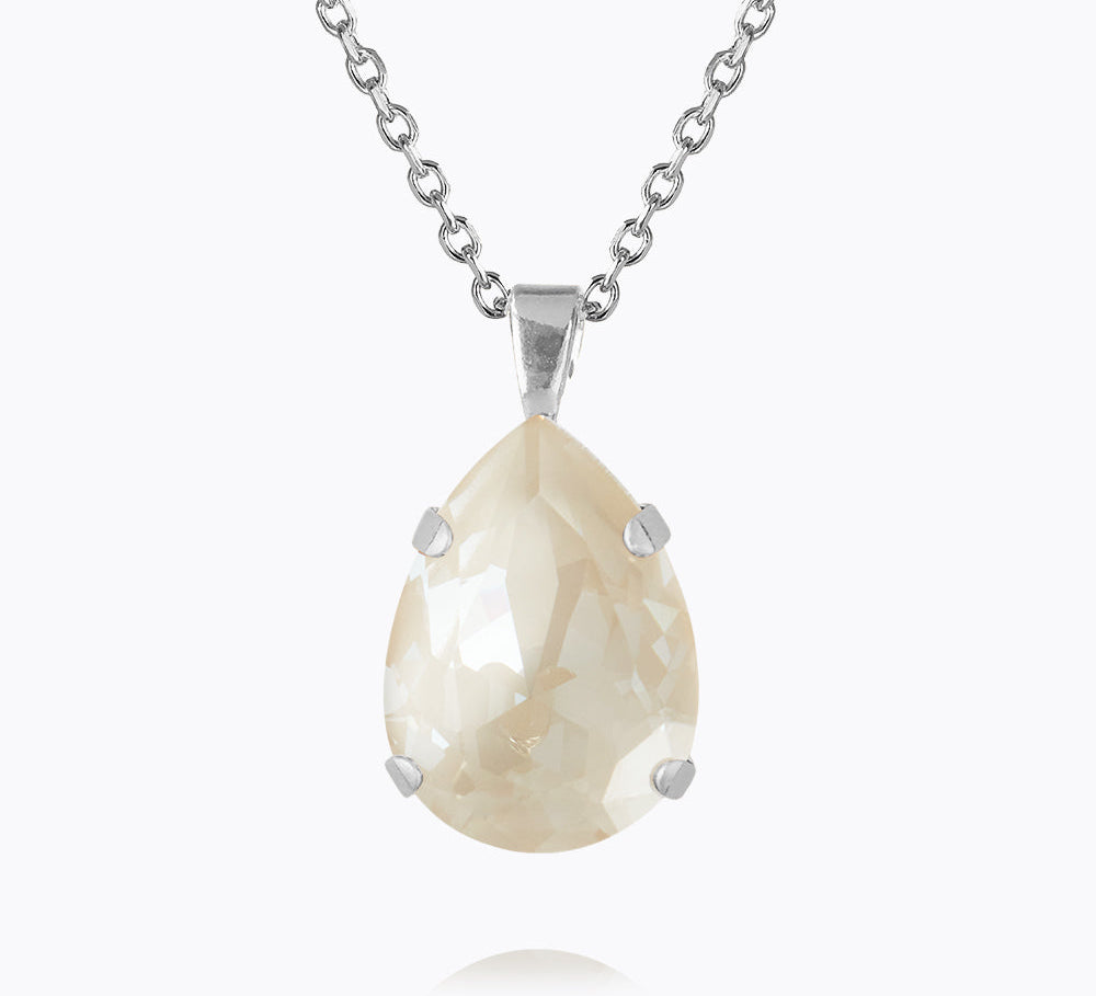 Caroline Svedbom - Classic Drop Necklace Linen Ignite Rhodium