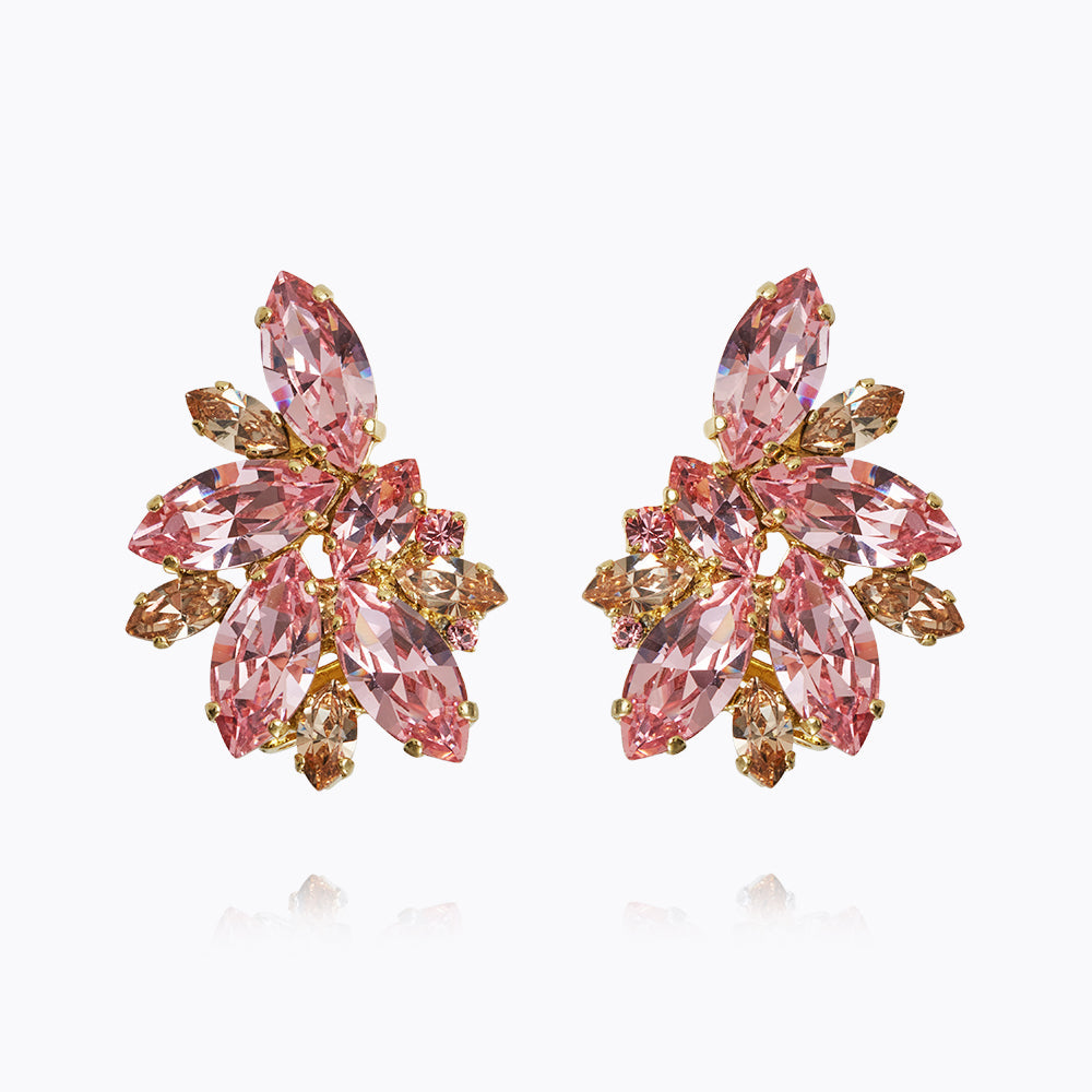 Caroline Svedbom - Iris Earcuffs Light Rose Silk Gold