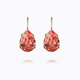 Caroline Svedbom - Mini Drop Clasp Earrings Rose Peach Gold
