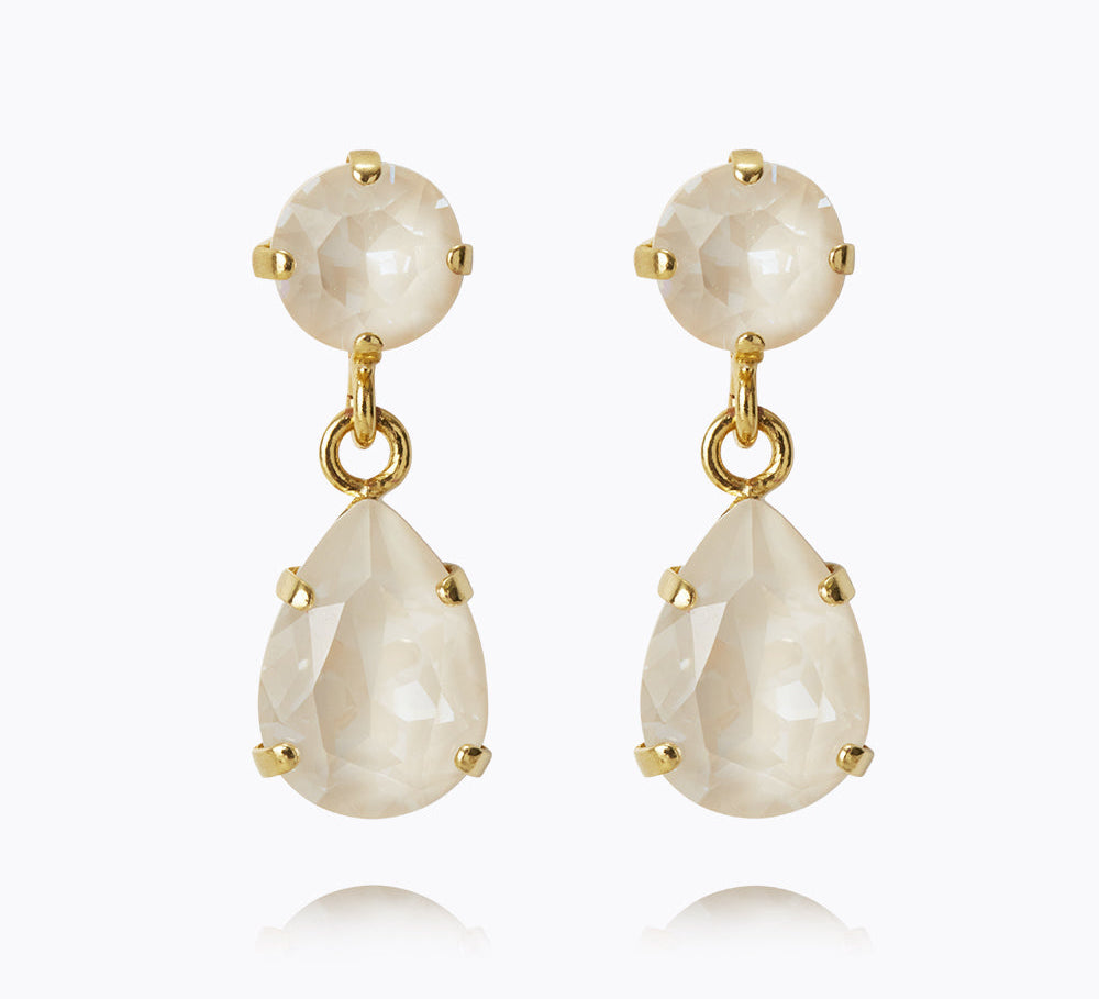Caroline Svedbom - Mini Drop Earrings Linen Ignite Gold
