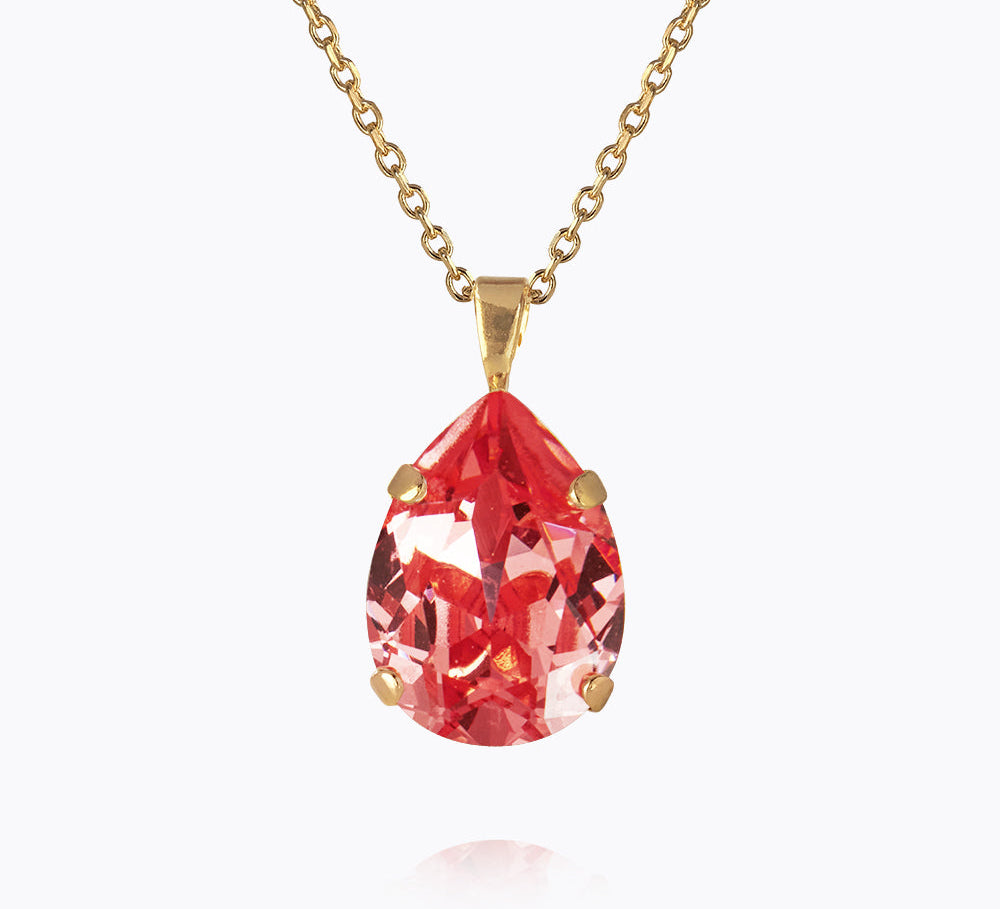 Caroline Svedbom - Mini Drop Necklace Rose Peach Gold