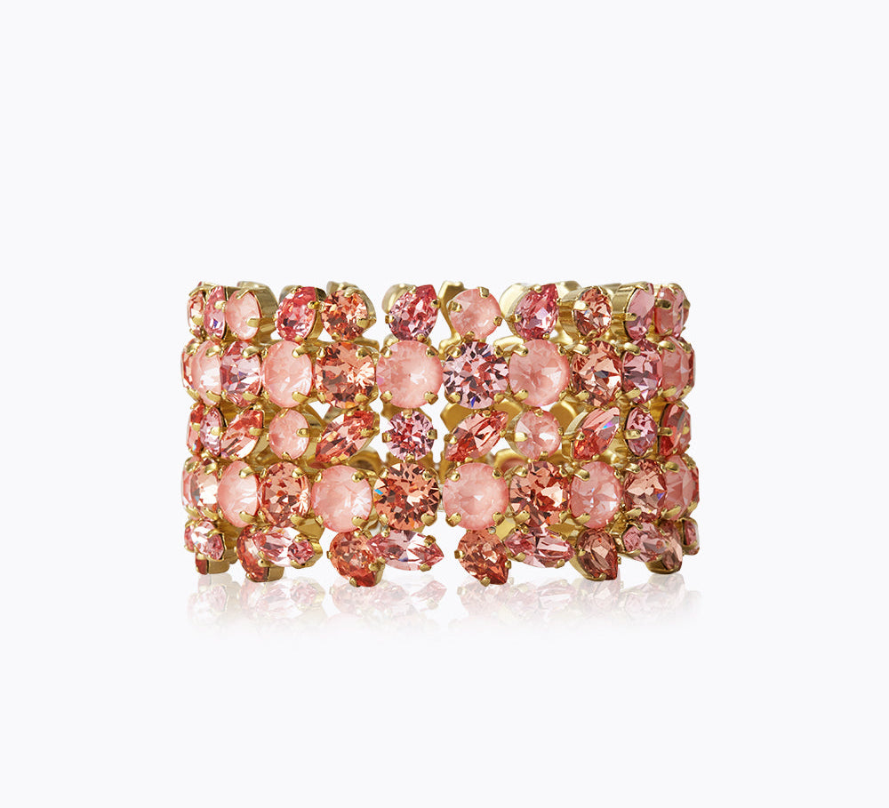 Caroline Svedbom - Multi Cuff Bracelet Flamingo Combo Gold