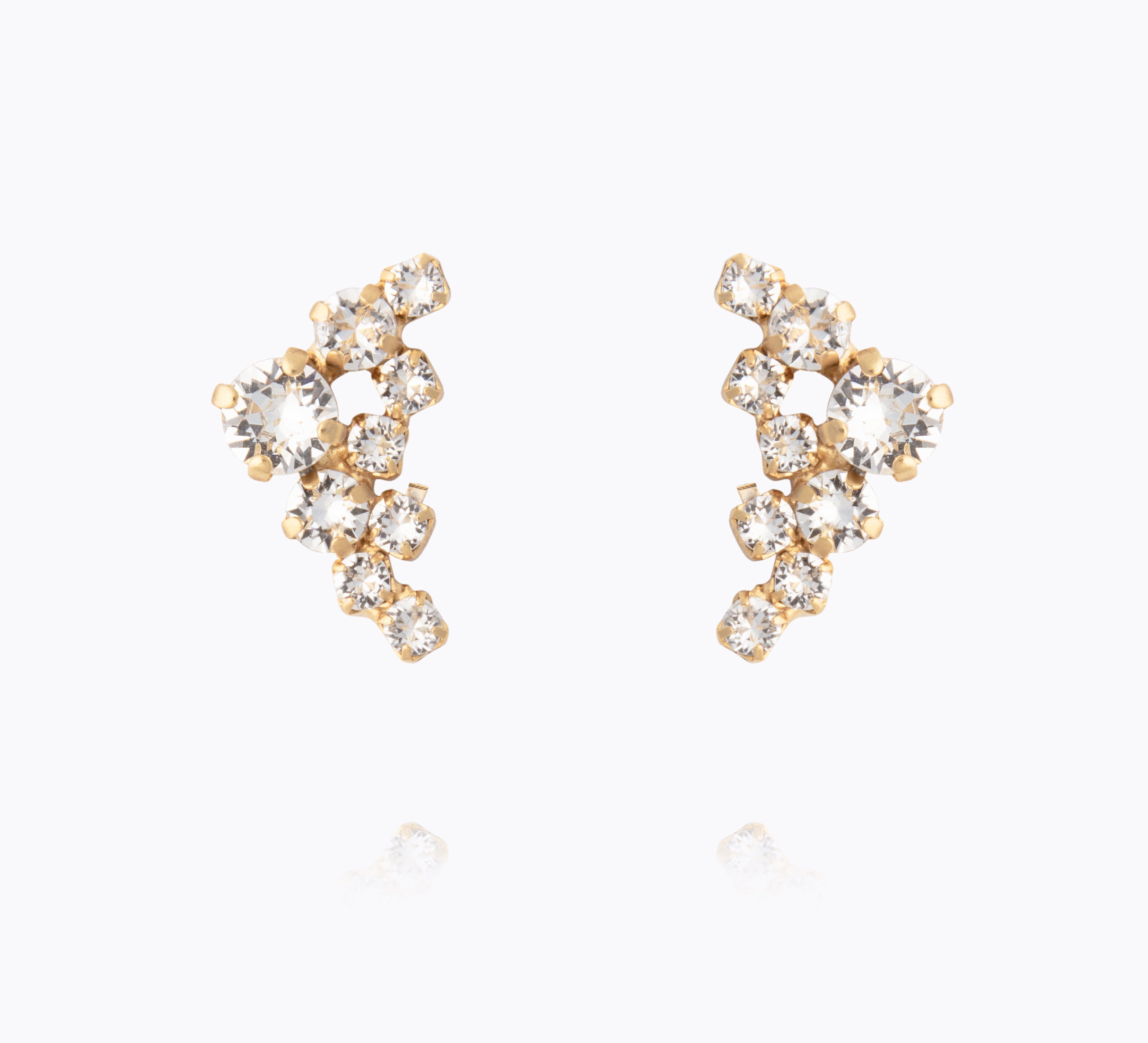 Caroline Svedbom - Stardust Earrings Crystal Gold