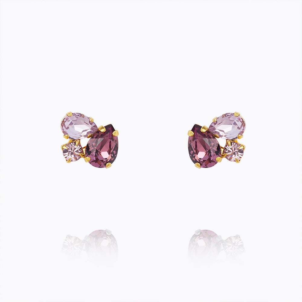Caroline Svedbom - Alisia Earring Violet Combo Gold