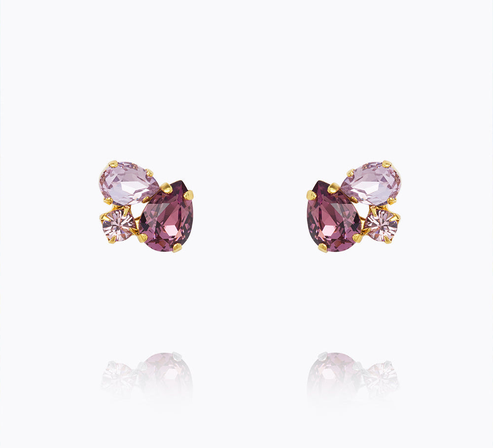 Caroline Svedbom - Alisia Earring Violet Combo Gold