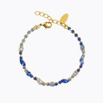 Caroline Svedbom - Antonia Bracelet Blue Combo Gold