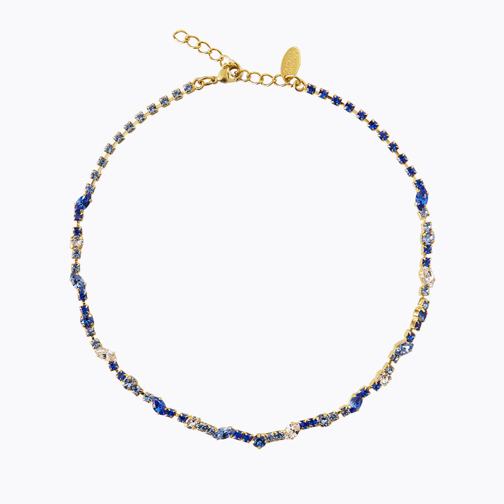 Caroline Svedbom - Antonia Necklace Blue Combo Gold