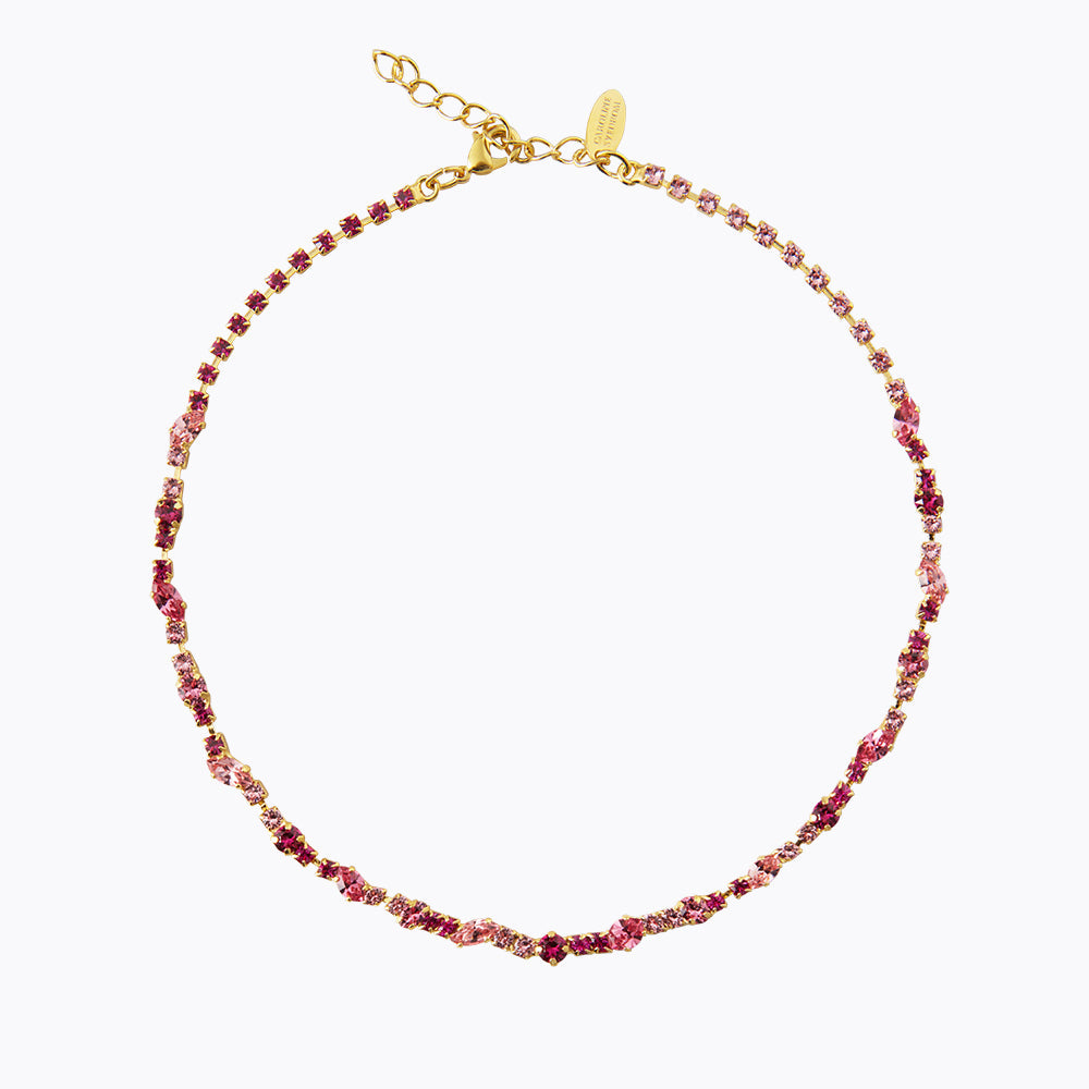 Caroline Svedbom - Antonia Necklace Rose Combo Gold