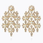 Caroline Svedbom - My Soulmate Earrings Pearl Crystal Gold